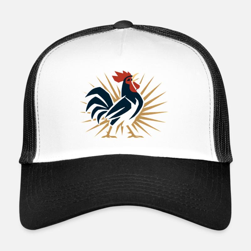 Coq Soleil Folk Art Casquette trucker 