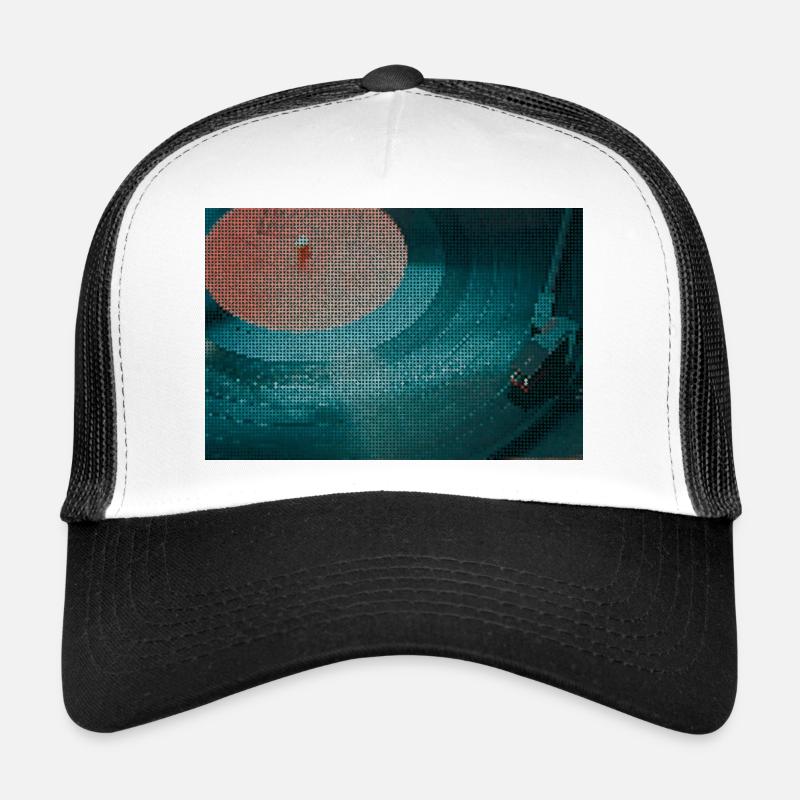 Platine vinyle à motif incurvé Casquette trucker 