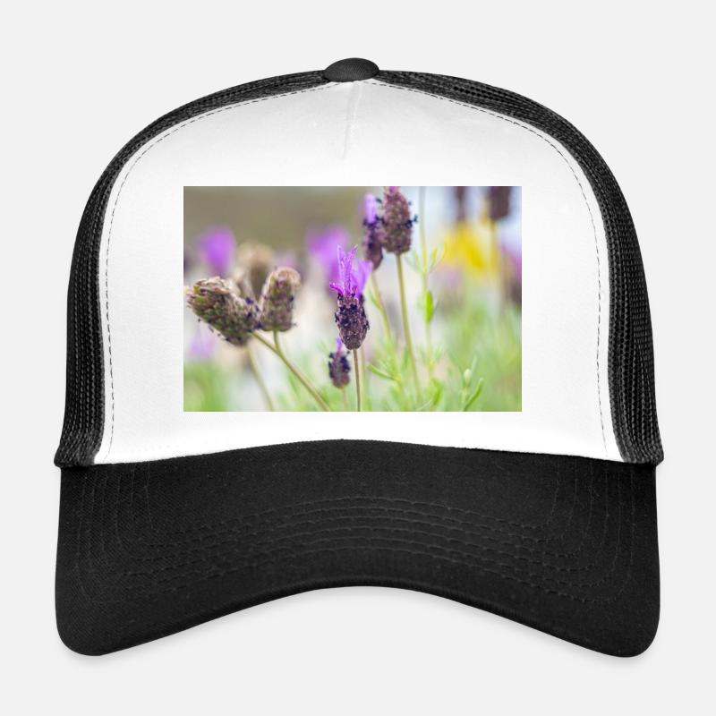 Lavande délicate en fleurs Casquette trucker 