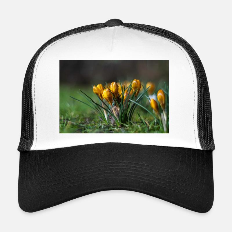 Gros plan de fleurs Casquette trucker 