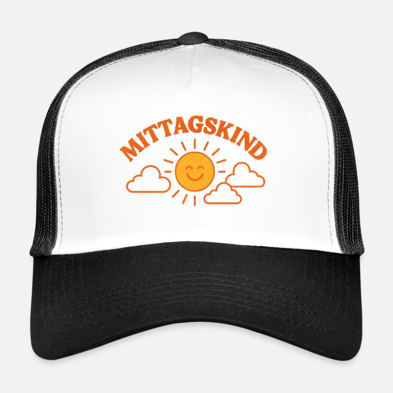 Midday Child Vibes - Trucker Cap - white/black