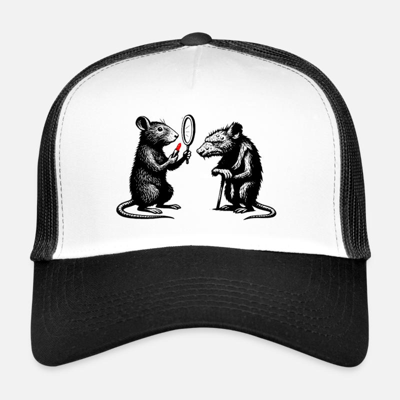Rat Noir Miroir Duel Casquette trucker 