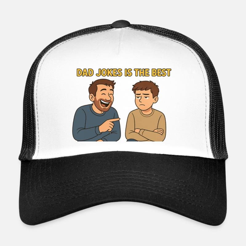 Dad Jokes are the best - Trucker Cap - white/black