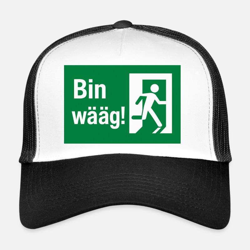 Bin wääg Exit Humor Trucker Cap