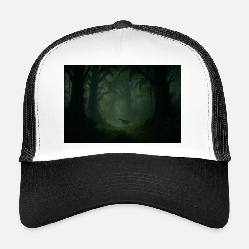 Dino in the cloud forest Trucker Cap