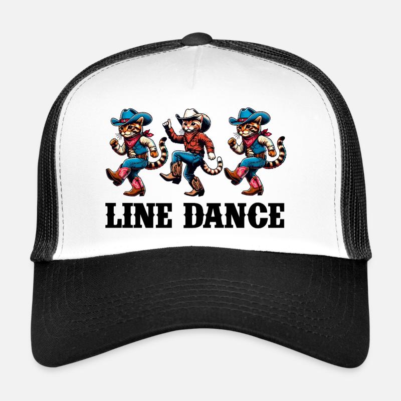 Funny Cats Dancing Line Dance Trucker Cap