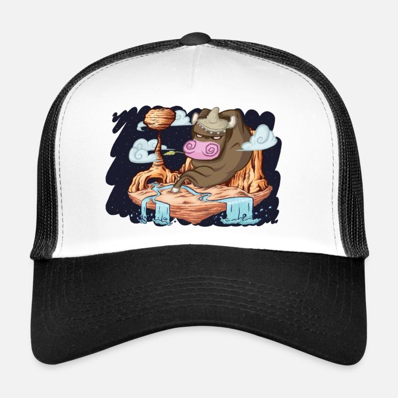 mexicow - Casquette trucker  - blanc/noir