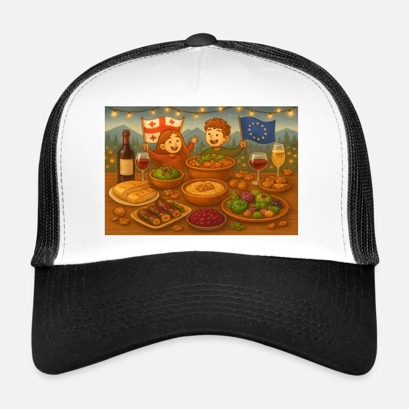 Georgian banquet table Trucker Cap