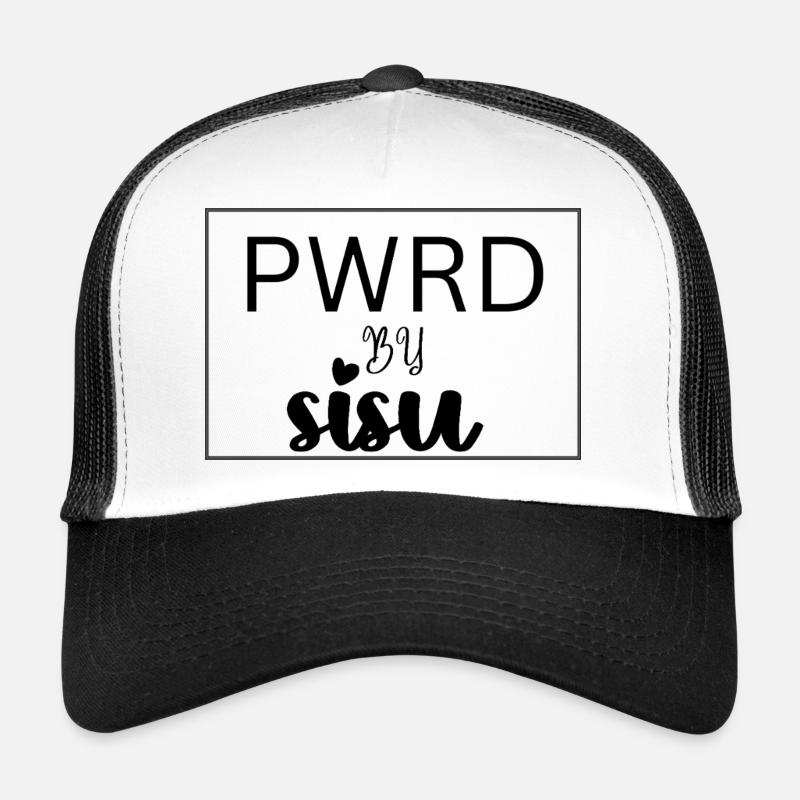 Angetrieben von SISU - Trucker Cap - Weiß/Schwarz
