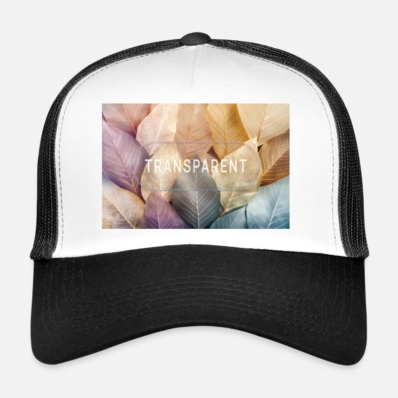 Transparent Minimalistisches Glas Design Trucker Cap