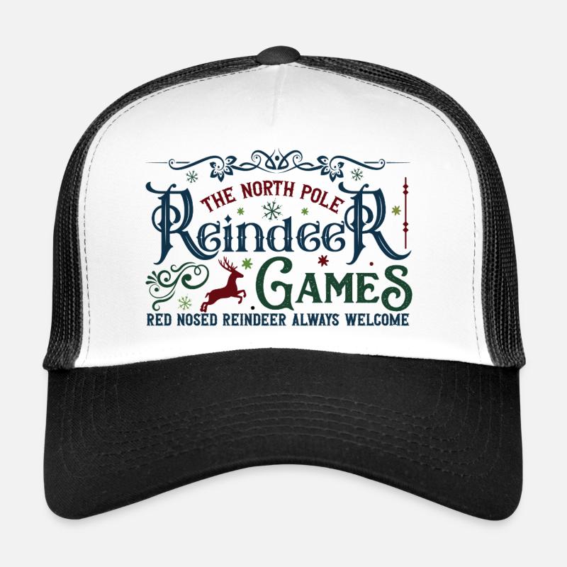 North Pole Reindeer Games - Trucker Cap - Weiß/Schwarz