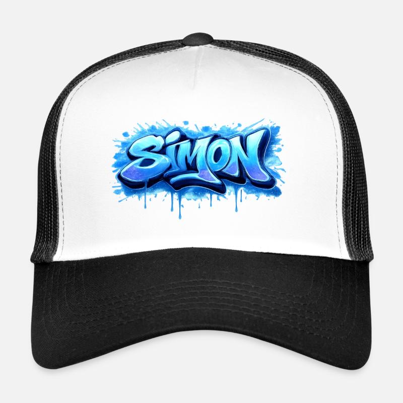 Graffiti SIMON Name Geschenk Ideal druckbar Trucker Cap