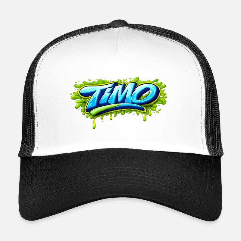 GRAFFITI NAME TIMO FOR  PERFECT GIFT PRINTABLE  Casquette trucker 