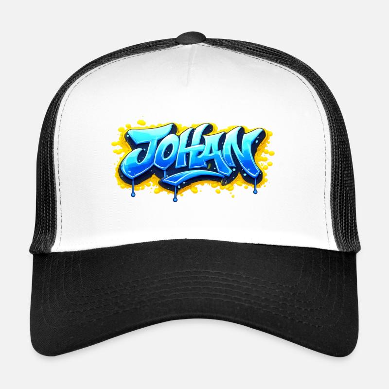 GRAFFITI NAME JOHAN FOR  PERFECT GIFT PRINTABLE  Casquette trucker 