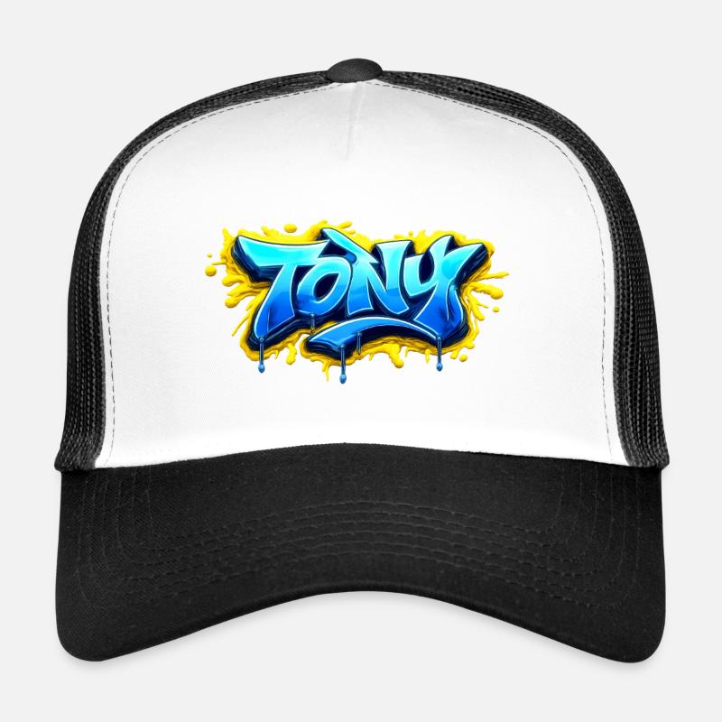 GRAFFITI NAME TONY  FOR  PERFECT GIFT PRINTABLE  Casquette trucker 