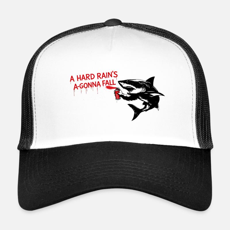 Graffiti-Hai mit roter Schrift Trucker Cap
