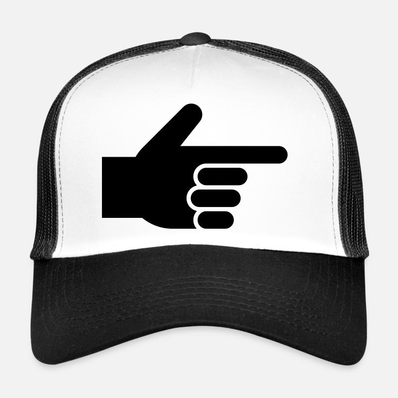 Hand, Zeigefinger, Zeiger Trucker Cap