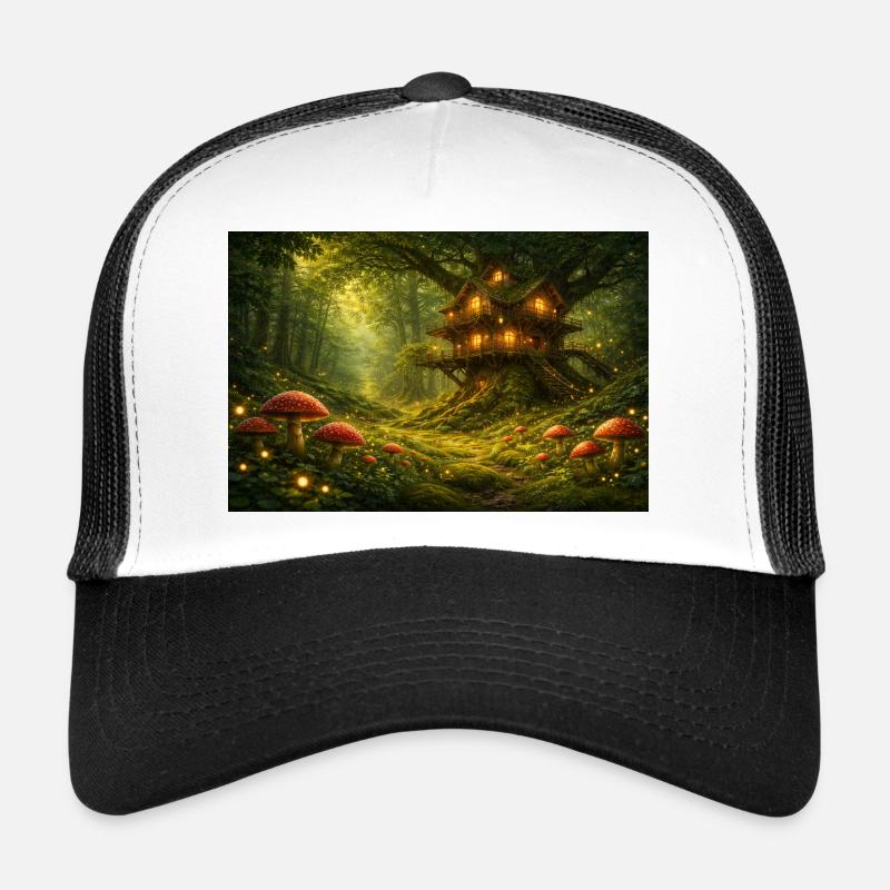 Cabane dans l’Arbre dans la Forêt des Fées Casquette trucker 