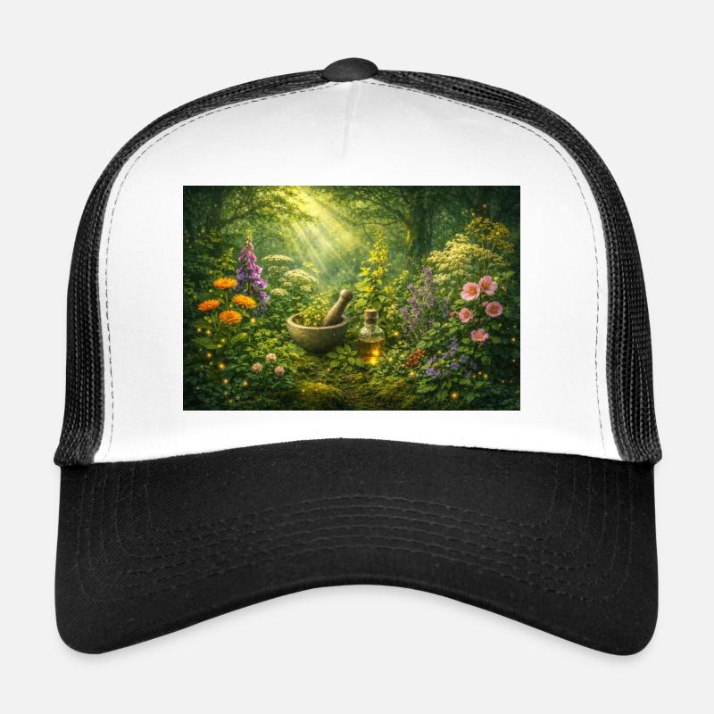 Magic herbs - Trucker Cap - white/black