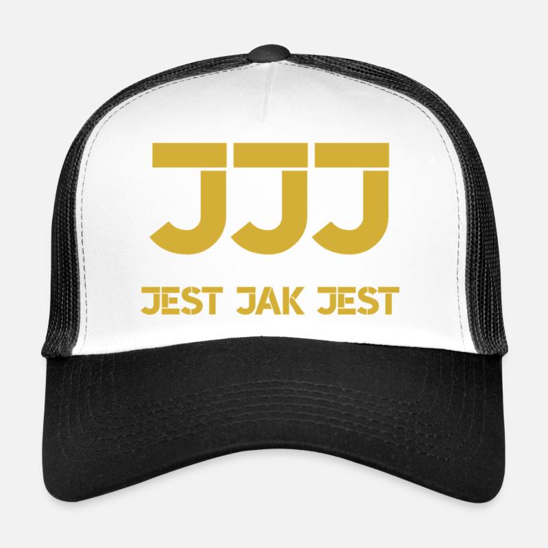 C’est ce que c’est - logo - Casquette trucker  - blanc/noir