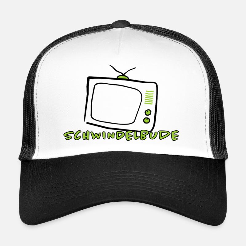 Vertigo Booth – Funny Humor Statement Design - Trucker Cap - white/black