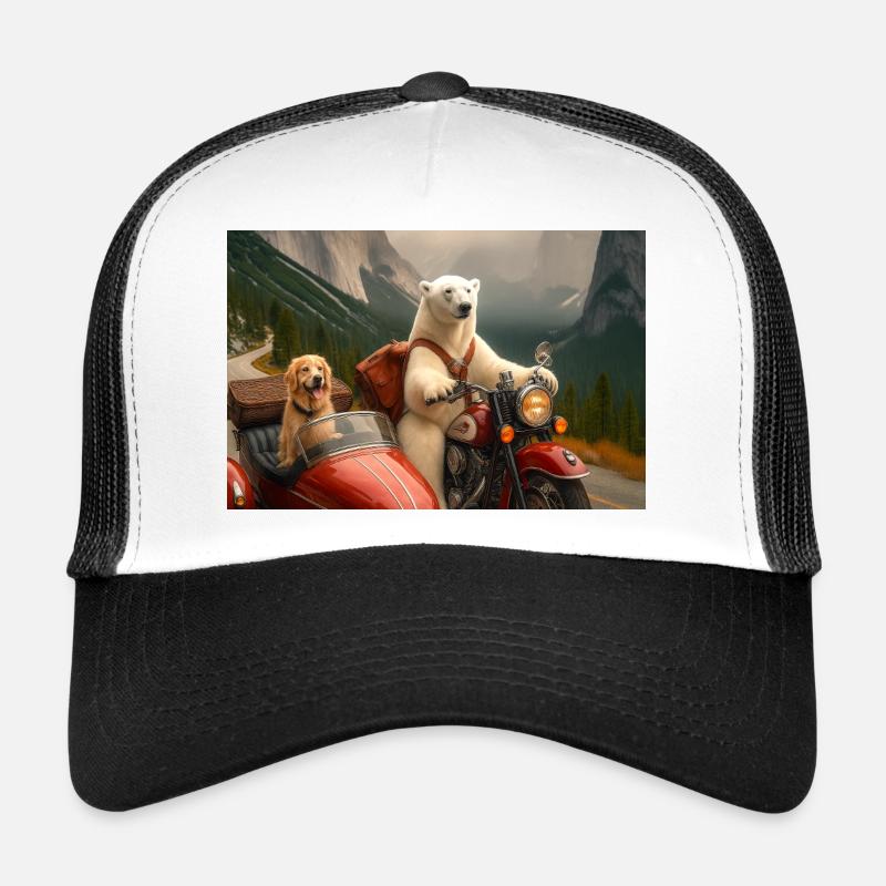 Nordic Motorcycle Adventure with Bear Trucker Cap