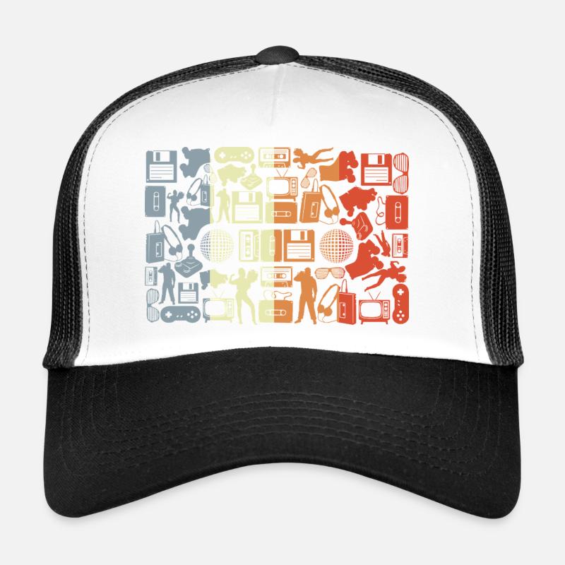 Silhouette de cassette musicale Casquette trucker 