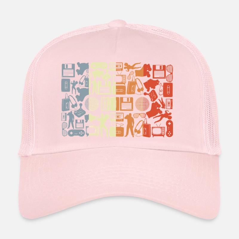 Silhouette de cassette musicale Casquette trucker 