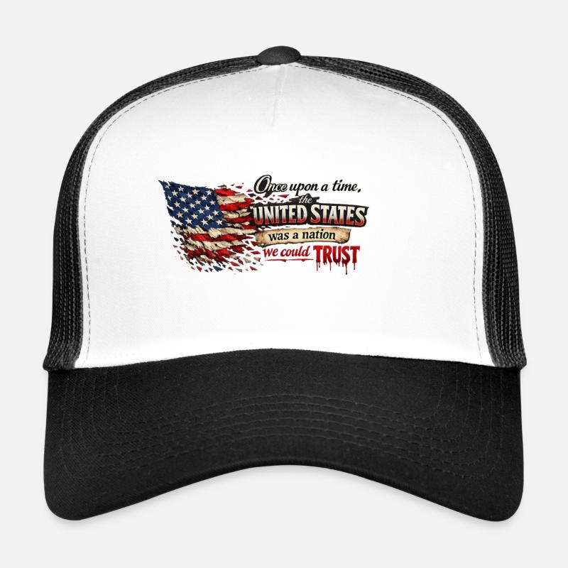 Once upon a time there was the USA - Trucker Cap - white/black