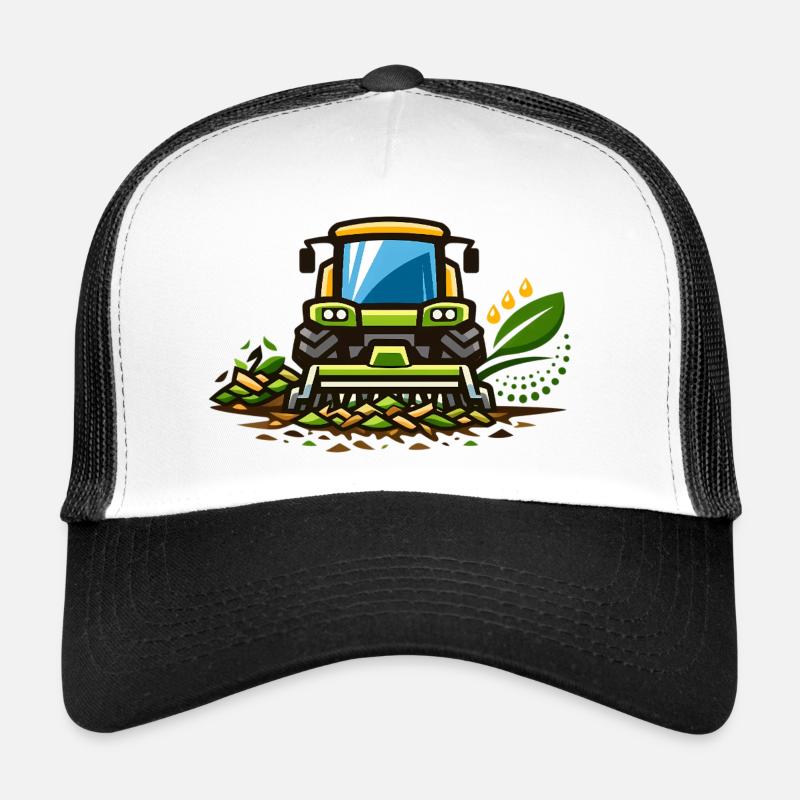 Harvest Tractor Field Magic - Trucker Cap - white/black