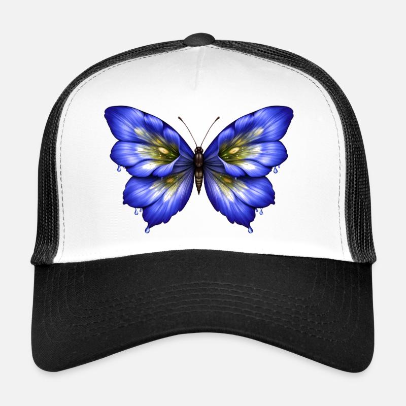 Leuchtender Enzian-Schmetterling   Trucker Cap