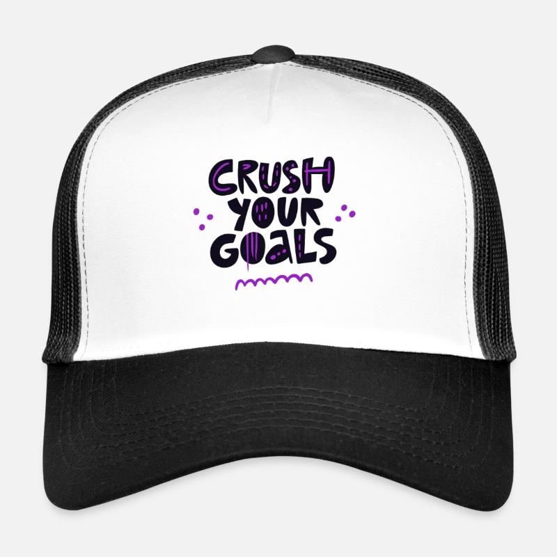 Écrasez vos objectifs : Violet Pulse Casquette trucker 