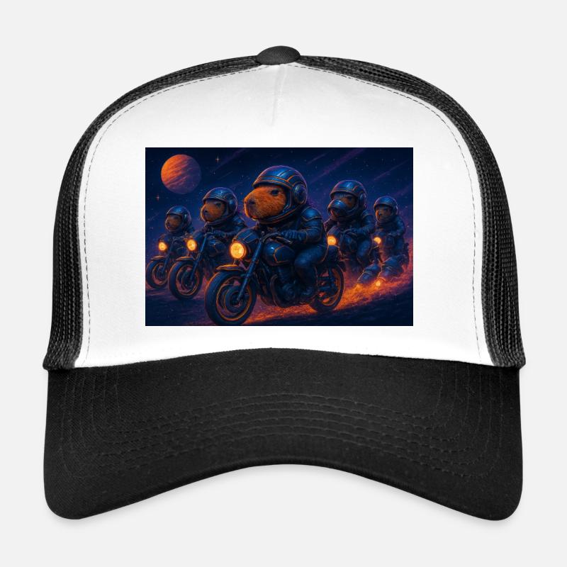 RockyZoo14 - Trucker Cap - Weiß/Schwarz