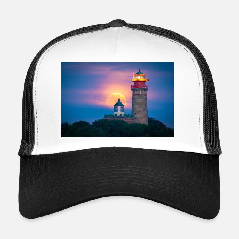 Moonlight Lighthouse Coast - Trucker Cap - white/black