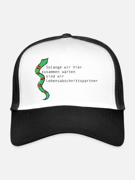 PARTENAIRE DE VIE SUR SCÈNE - Casquette trucker  - blanc/noir - Devant