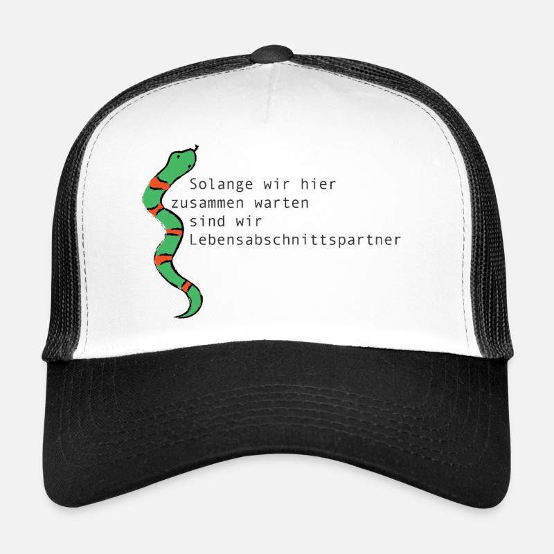 PARTENAIRE DE VIE SUR SCÈNE - Casquette trucker  - blanc/noir