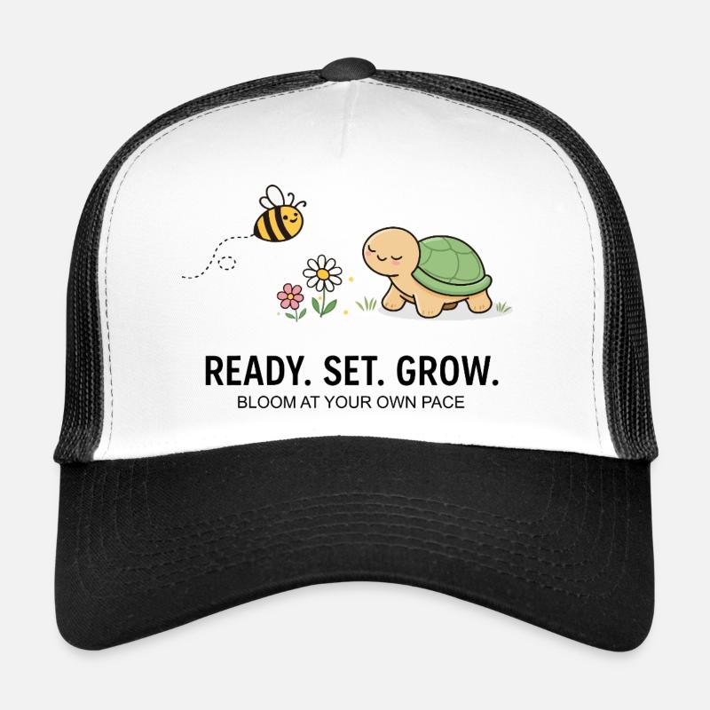 Sanfte Gartenschildkröte und Biene Trucker Cap
