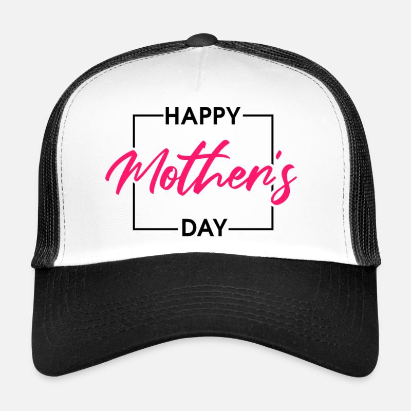 Glücklicher Muttertag – elegantes Design mit rosa Schrift Trucker Cap