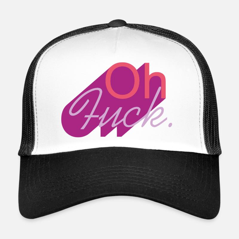 Oh merde le script en teinte violette Casquette trucker 