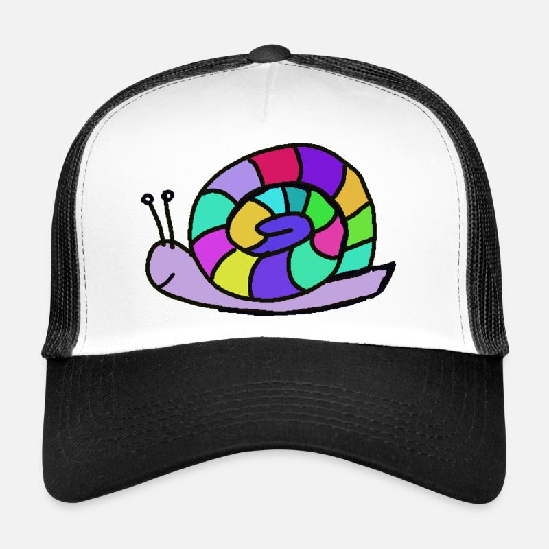 Mosaic Snail Shell Trucker Cap