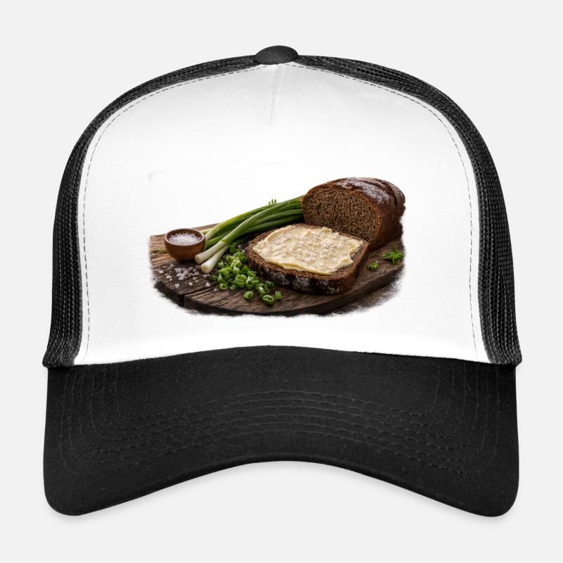 Rustic bread with butter Trucker Cap