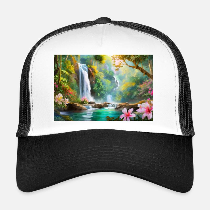 Dschungelwasserfall Traum Trucker Cap