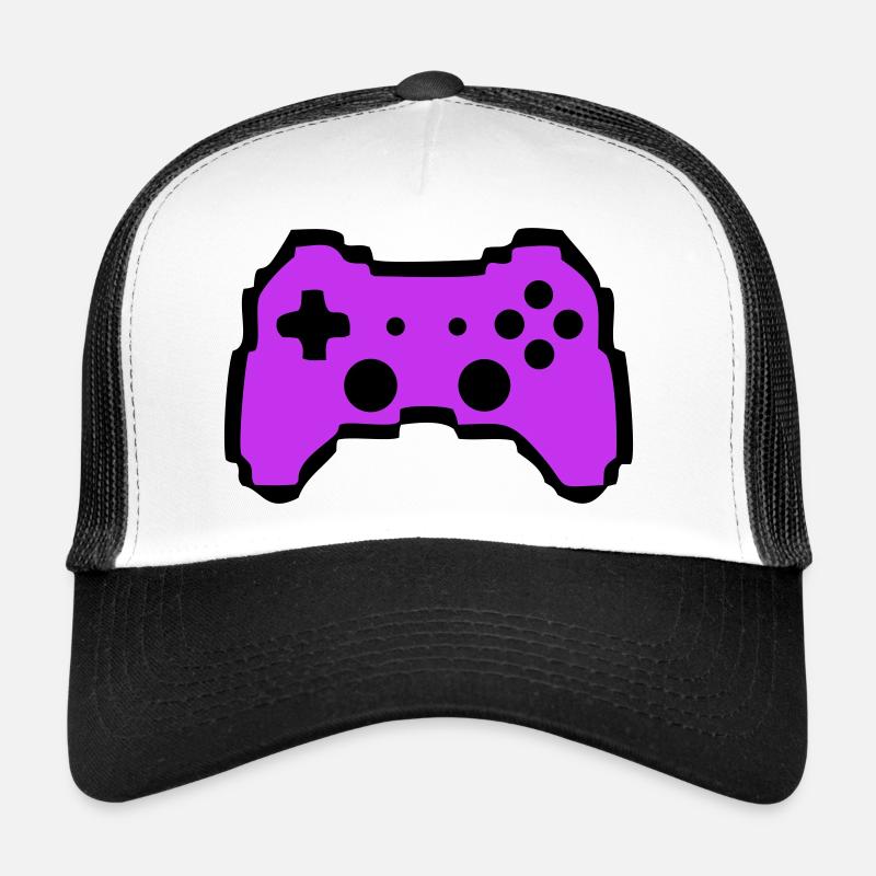Joueur avec manette rétro Casquette trucker 