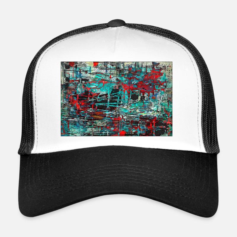 jklajggejrdajtschy - Casquette trucker  - blanc/noir