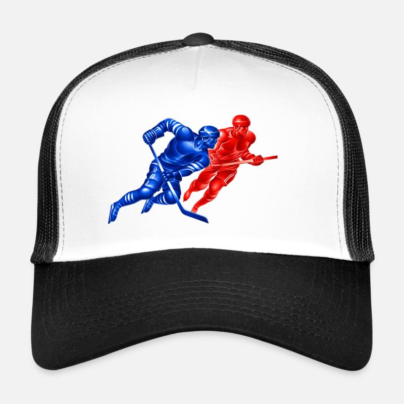 Rival Hockey Duel: Blue vs Red Trucker Cap