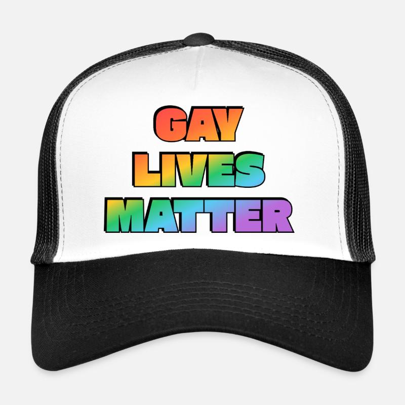 Déclaration typographique Pride Rainbow Casquette trucker 