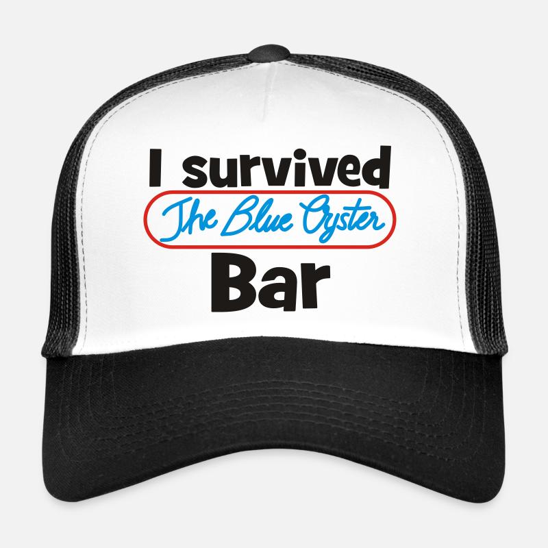 I survived the Blue Oyster Bar - Trucker Cap - Weiß/Schwarz
