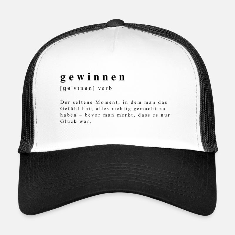 Gewinnen - Verb - Der Glücksmoment Trucker Cap
