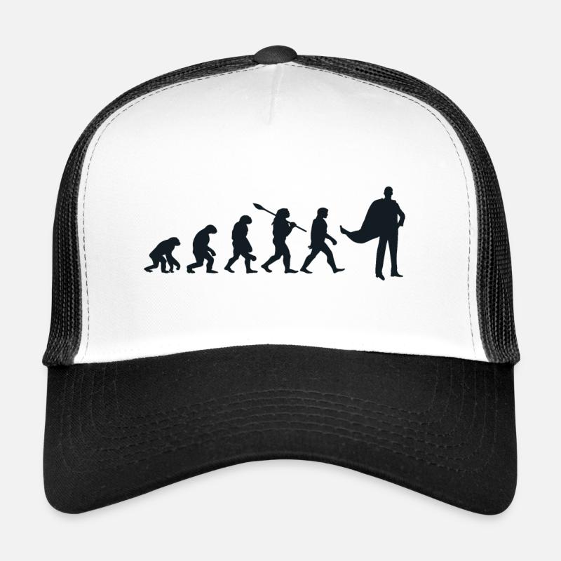 Darwin evolution for Supermans 🦸 ♂️ Trucker Cap