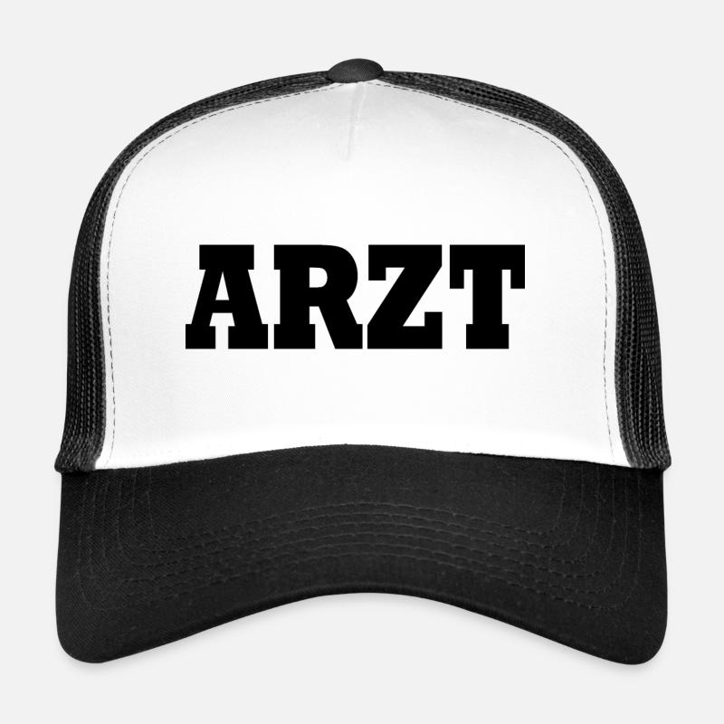 Arzt - Trucker Cap - Weiß/Schwarz